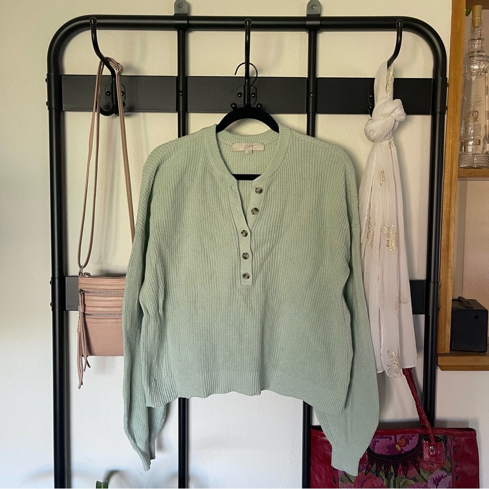 Pastel Green Loft Sweater